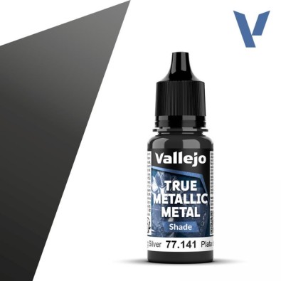Vallejo True Metallic Metal Shade  - Sterling Silver (18 ml)