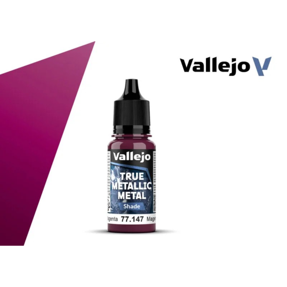 Vallejo True Metallic Metal Shade - Crimson Magenta (18 ml)