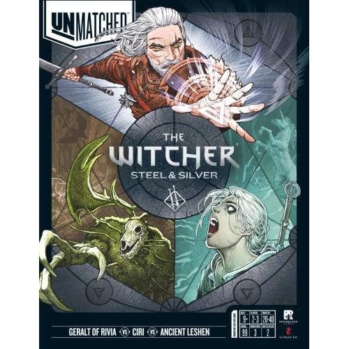 Unmatched: The Witcher – Steel and Silver (Special First Edition Exclusive Foil Cards Included)