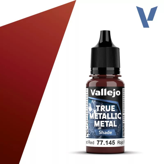 Vallejo True Metallic Metal Shade - Forged Red (18 ml)
