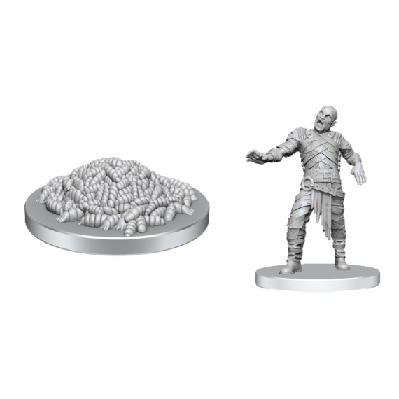 D&D Nolzur's Mini: Swarm of Rot Grubs & Rot Grub Victim