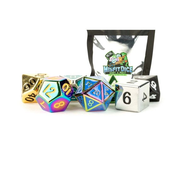 Mystery Misfit Metal Dice Set