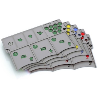 Player trays for The Pursuit of Happiness