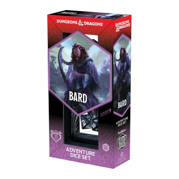 D&D Adventure Dice Bard Blue/Black (14)