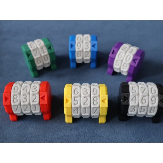 Generic 3D Counter for life, score and more (3 digit) - Yellow