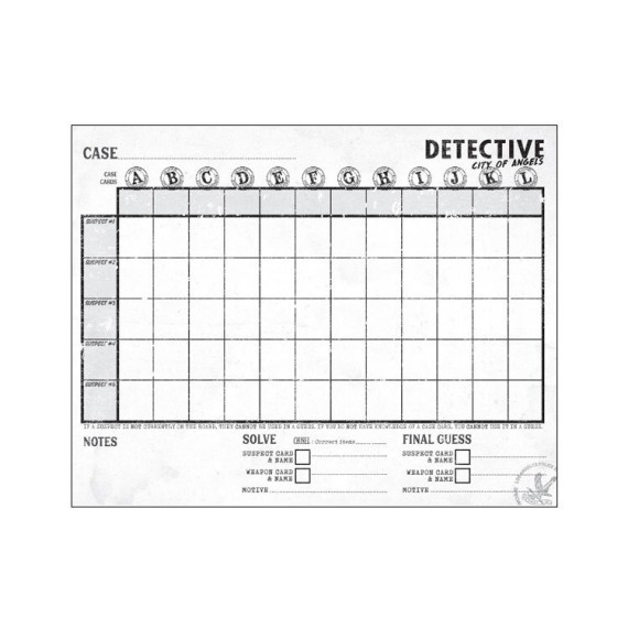 Detective COA: Investigation Sheets