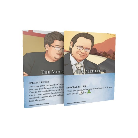 The Mediator and The Mouth Dice Tower Promo Cards