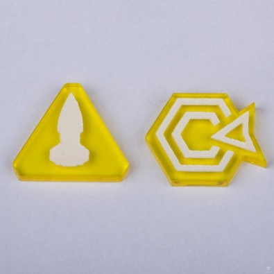 Twilight Imperium Command & Control Tokens - Yellow