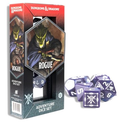 D&D Adventure Dice Rogue Purple (14)