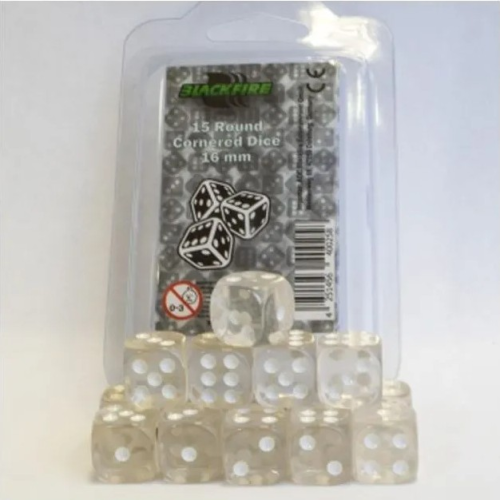 15 Round Cornered Dice 16mm