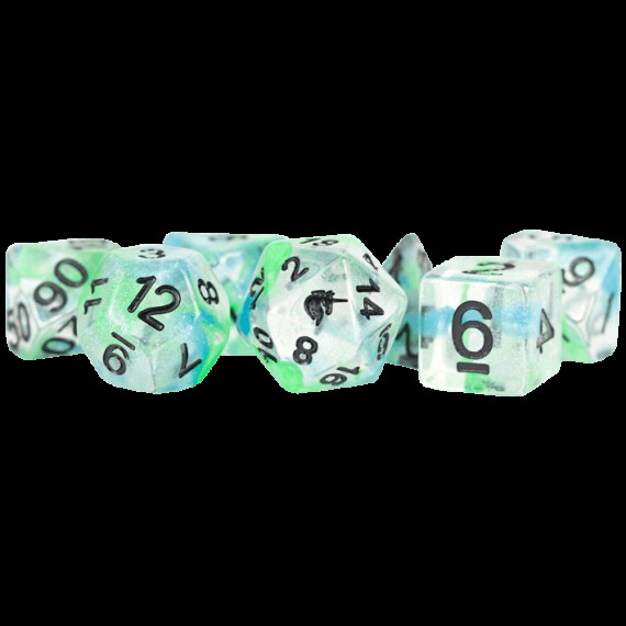 Unicorn Resin Polyhedral Dice Set Sea Kelp