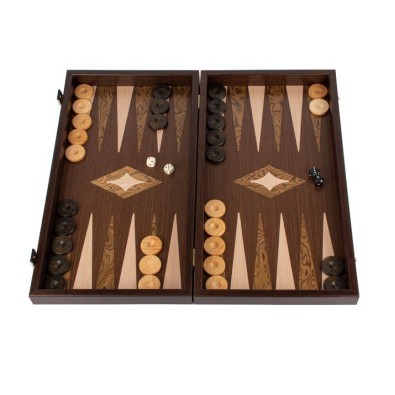 Handcrafted Wenge 3-in-1 Chess, Backgammon, and Checkers Set - Elegant Marquetry Design Handcrafted Wenge 3-in-1 Chess, Backgammon, and Checkers Set - Elegant Marquetry Design