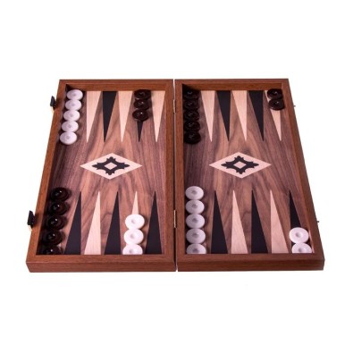 Handcrafted Walnut Replica Wood Backgammon Set (4 Sizes) Handcrafted Walnut Replica Wood Backgammon Set (4 Sizes)