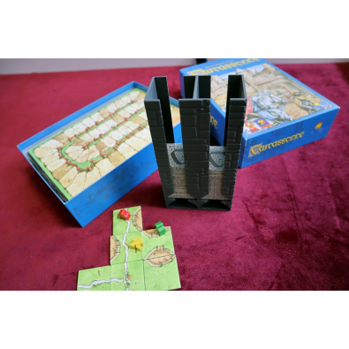 Tile dispensing tower suitable for Carcassonne Tile dispensing tower suitable for Carcassonne