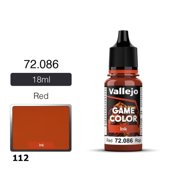 Vallejo Ink - Red (18 ml)