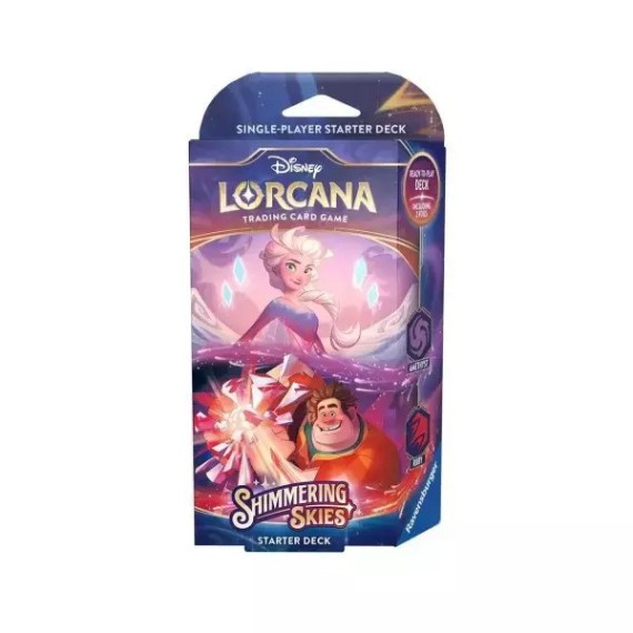 Disney Lorcana TCG: Shimmering Skies Starter Deck (Amethyst & Ruby)