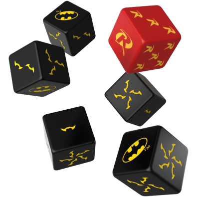 Batman Miniature Game - D6 Batman Dice Set (6) (Exp)