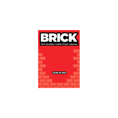 BRICK Sleeves - Goblin Red (100 Sleeves)