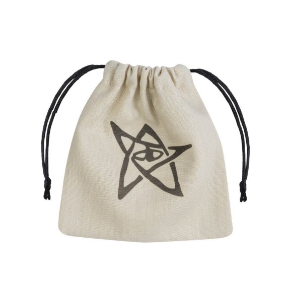 Call of Cthulhu Dice Bag: Beige & Black