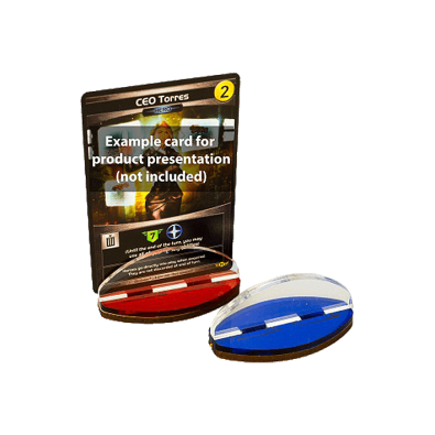 Card Stands - Red/Blue