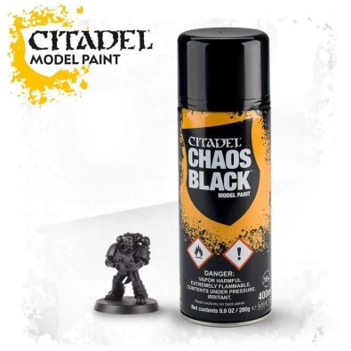 Citadel Spray - Colour: Chaos Black Spray 62-02