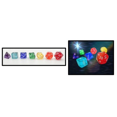 Prism Translucent GM & Beginner Player Polyhedral 7-Die Set