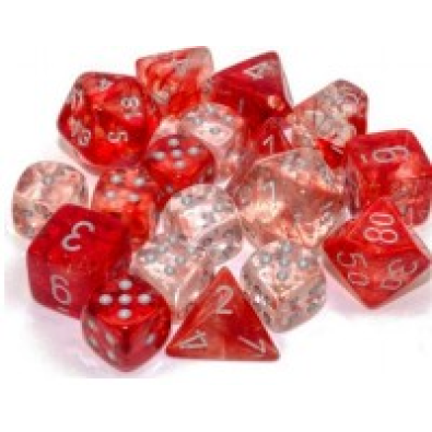 Nebula Red/silver Luminary 7-Die Set