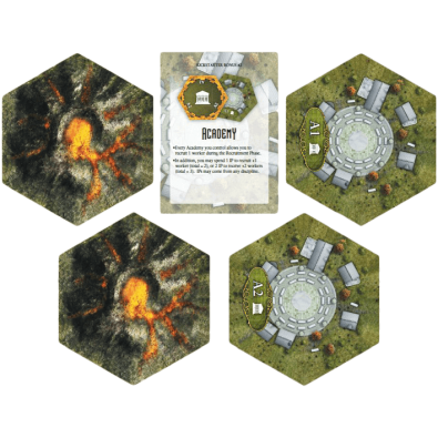 Clockwork Wars: Academy and Volcano Hex Set (Exp)