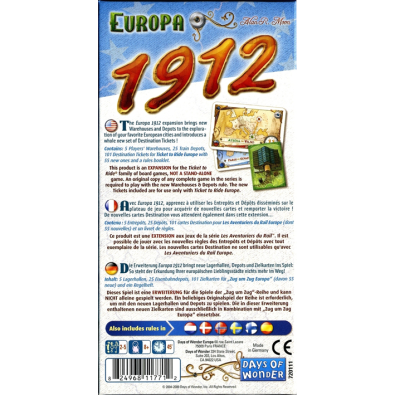 Ticket to Ride: Europa 1912 Ticket to Ride: Europa 1912