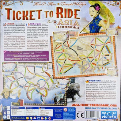 Ticket to Ride Map Collection: Volume 1 – Team Asia & Legendary Asia Ticket to Ride Map Collection: Volume 1 – Team Asia & Legendary Asia