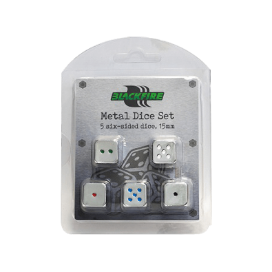 D6 Metal Set of 5 Dice