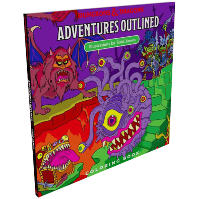 D&D Adventures - Outlined Coloring Book D&D Adventures - Outlined Coloring Book
