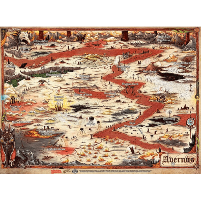 D&D Descent Into Avernus - Avernus Map (58 x 31 cm) D&D Descent Into Avernus - Avernus Map (58 x 31 cm)