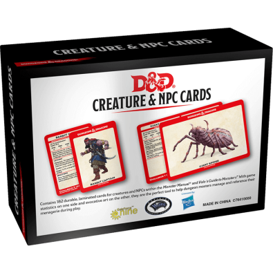 D&D Monster Cards: NPCs & Creatures (182 cards) D&D Monster Cards: NPCs & Creatures (182 cards)