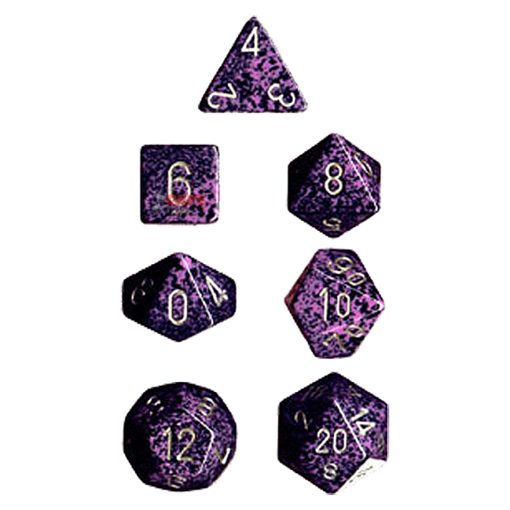 Speckled Dice Set - Hurricane x7