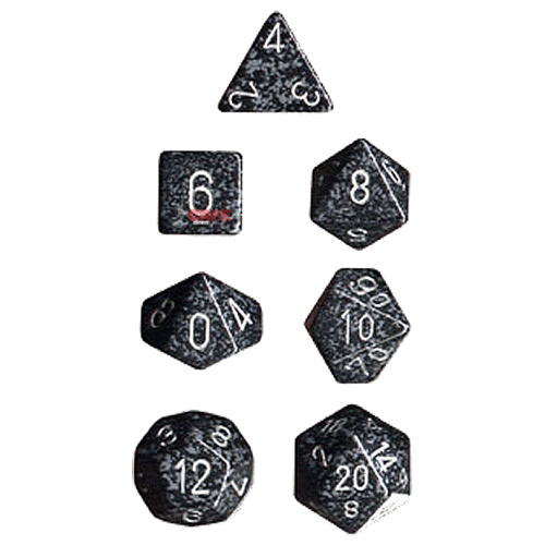 Speckled Dice Set - Ninja x7