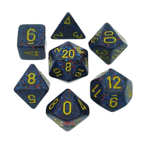Speckled Dice Set - Twilight x7