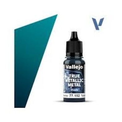 Vallejo True Metallic Metal Shade - Hydra Turquoise (18 ml)