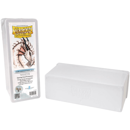 Dragon Shield 4 compartment Storage box - White
