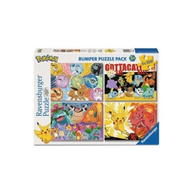 Pokémon Puzzle 4-Pack Pokémon Buddies (4x100 Pieces)