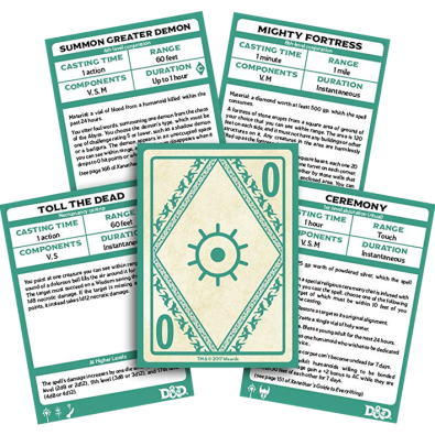 Dungeons & Dragons: Xanathar's Guide to Everything - Spellbook Cards