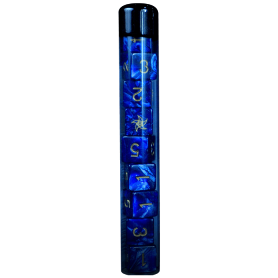 Elder Dice: Blue Astral Elder Sign (d6 Tube)