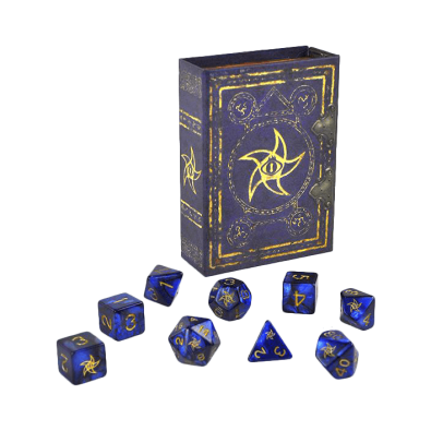 Elder Dice: Blue Star Elder Sign Polyhedral Set