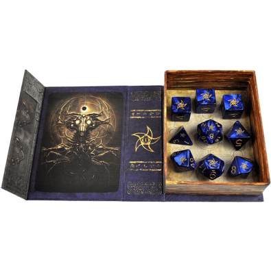Elder Dice: Blue Star Elder Sign Polyhedral Set