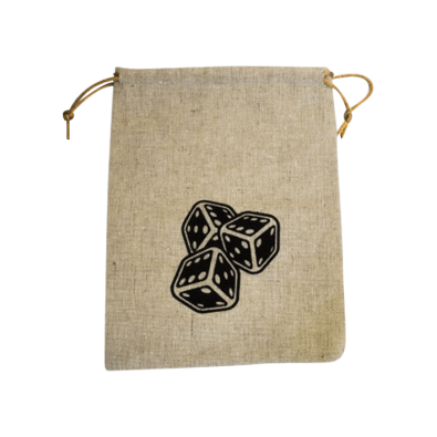 Πουγκί Flax (Dice Bag): Logo 15x20cm