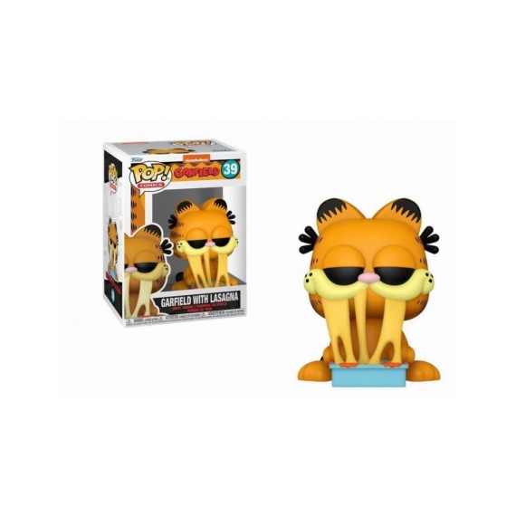 Garfield POP! Comics Vinyl Garfield w/Lasagna Pan 9 cm