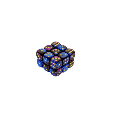 Gemini Polyhedral Blue-Purple /gold x12