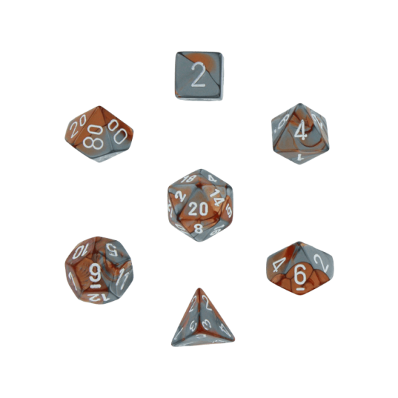 Gemini Polyhedral Copper-Steel /white x7