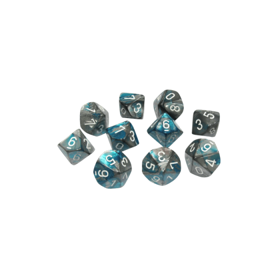 Gemini Polyhedral Steel-Teal /white x10