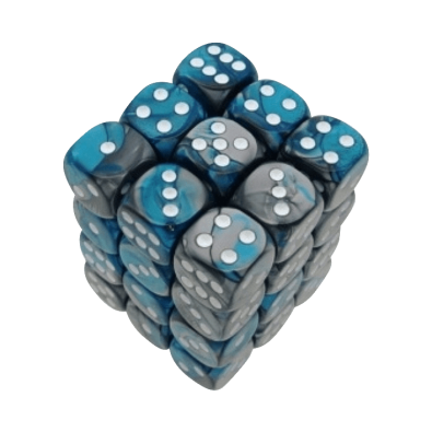 Gemini Polyhedral Steel-Teal /white x36